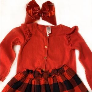 Christmas outfit with matching bow